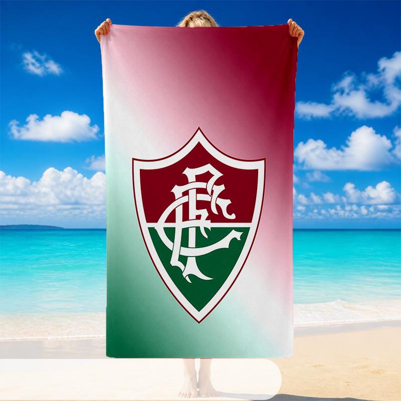 Quick Dry Beach Towel Fluminense Pattern, Lightweight Absorbent Towel for Pool Beach Vacation Use