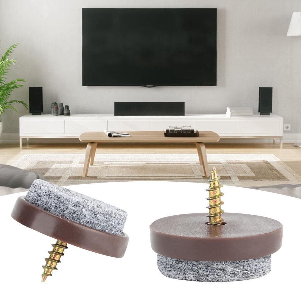 50Pcs Furniture Feet Felt Nail Cabinet Table Sofa Chair Leg Non-Slip Pad Floor Protector(22mm )