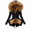 European Size Women's Mid-length Hooded Cotton Parka Coat - Winter Warmth