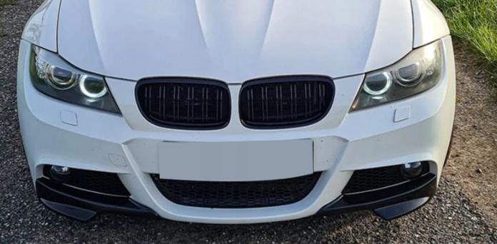 Splitter Flaps Czarny Dla Bmw E90 E91 2009-2013 Lift Lci Dokładka M Pakiet