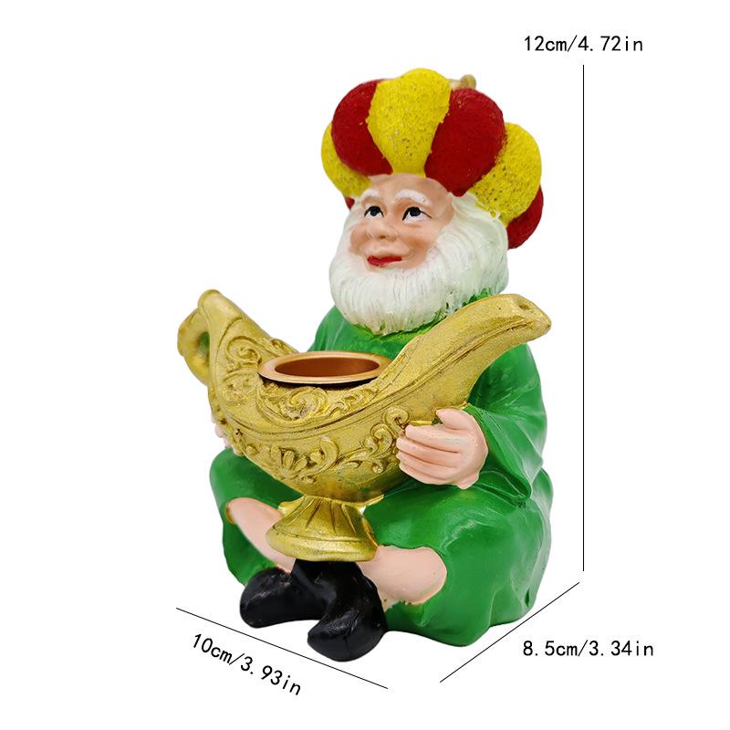 Neoclassical Aladdin's Lamp Resin Crafts – Middle Eastern Style Ornaments
