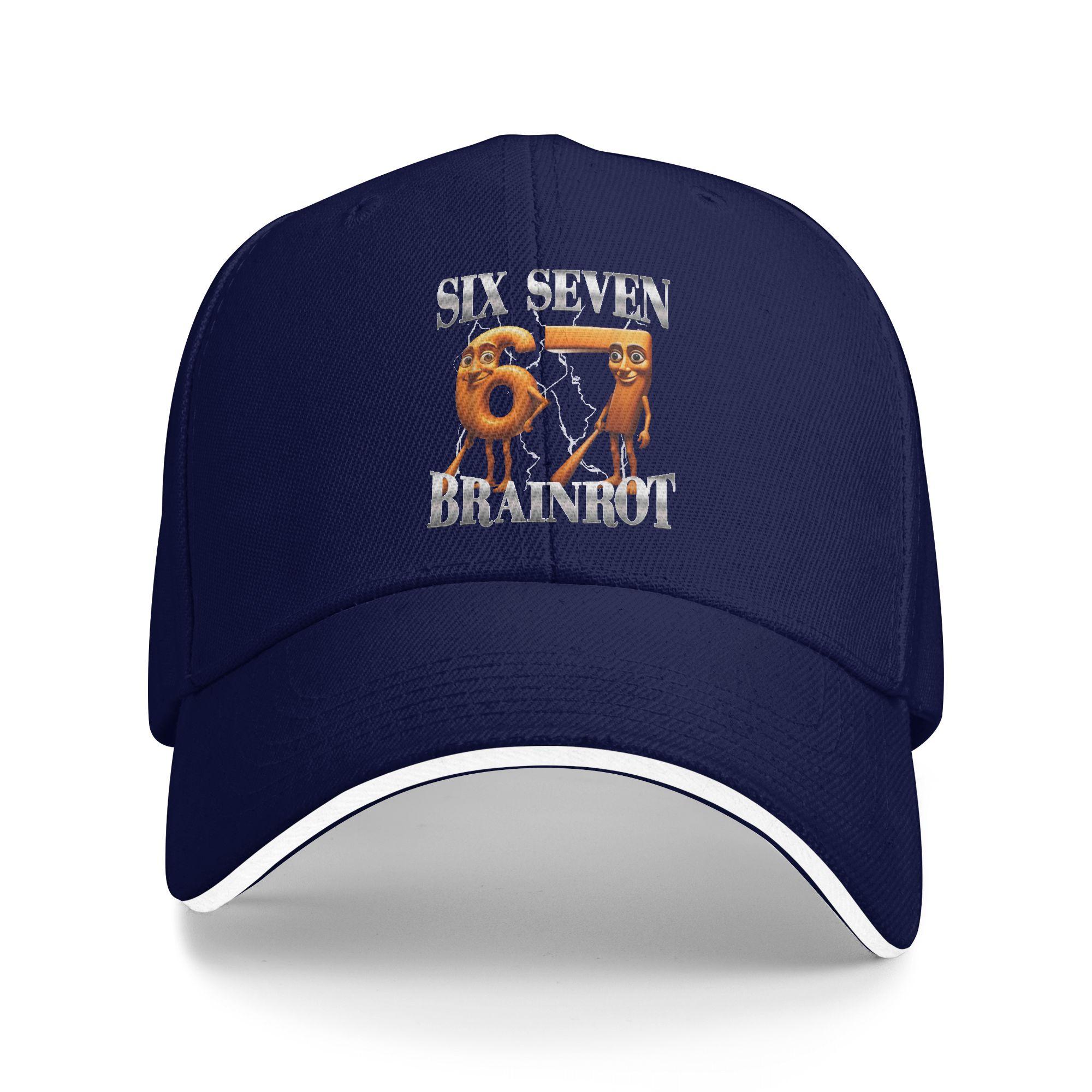 

WoUnisex Unisex 67 Six Seven Italian Brainrot Meme Hat Autumn Tung Tung Sahur Adjustable Cap Casual Baseball Cap Hip Hop Sports Hats One Size
