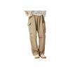 Li-Ning Simple Solid Color Straight Leg Comfortable Versatile Casual Pants Men Bottoms Brown Khaki AKXV151-5