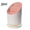 Countertop Drying Rack Organizer with Chopstick Holder Multi-compartment Draining for Utensils Plastic Utensil Drain Easy