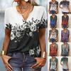 2026 Spring/Summer Casual Ribbed V-Neck Batwing Short-Sleeve Women's Top