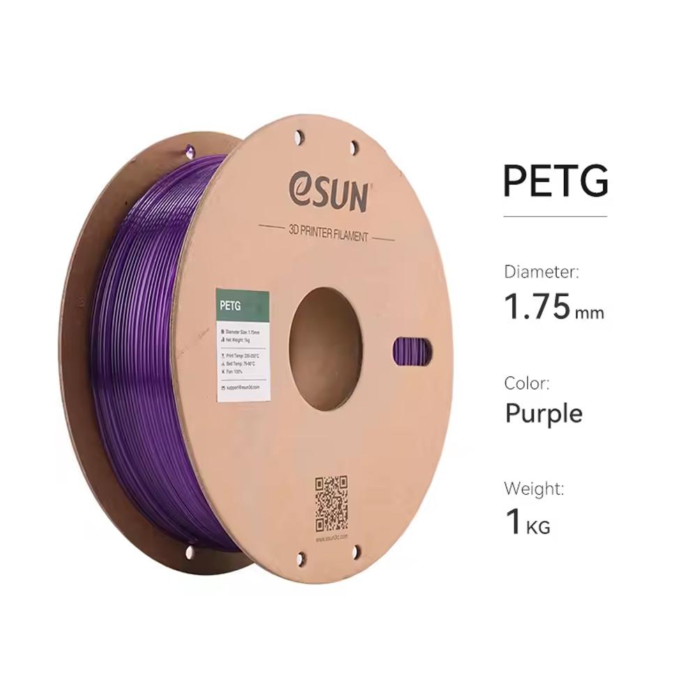 ESUN PETG 3D Printer Filament 1.75mm 1KG/spool PETG Filaments FDM Plastic Rod 240-260℃ Waterproof High Toughness Moulding