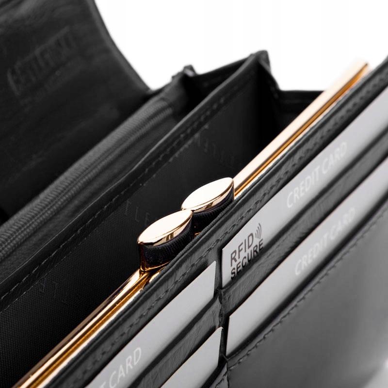 BPD-VS-100 BLACK Women' SHINY Wallet +CERTIFICATE