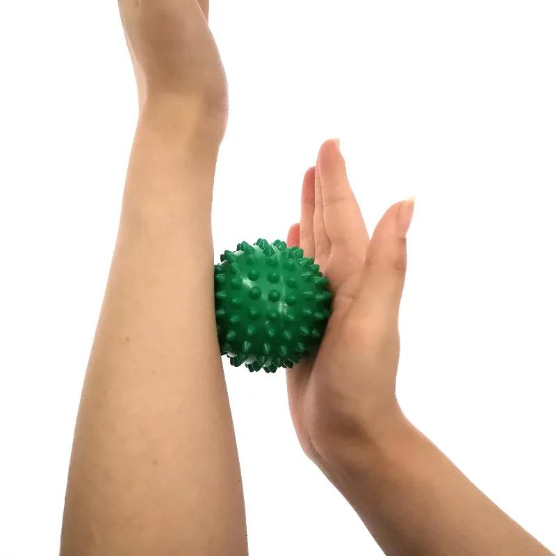 Balle de Massage à Picots 7cm Rouleau Manuel pour le Corps PVC Durable pour Relâchement Myofascial Sport Fitness Soulagement des Points Gâchettes