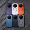 Applicable To VIVO X111S Kevlar Mobile Phone Case S11 Carbon Fiber Pattern Magnetic Suction Bracket iQOO11Ultra Protective Case