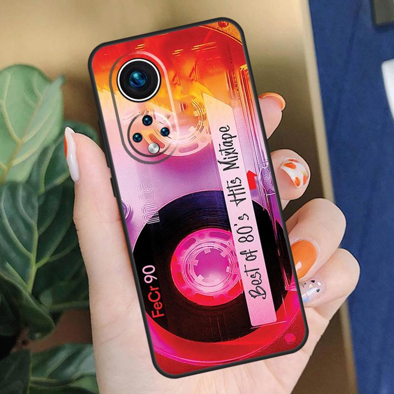 90s Retro Cassette Tape Case For Honor X9c X9b X8b X9a X8a X8 X9 50 70 90 Lite Honor 200 Pro Magic 7 5 6 Lite Cover