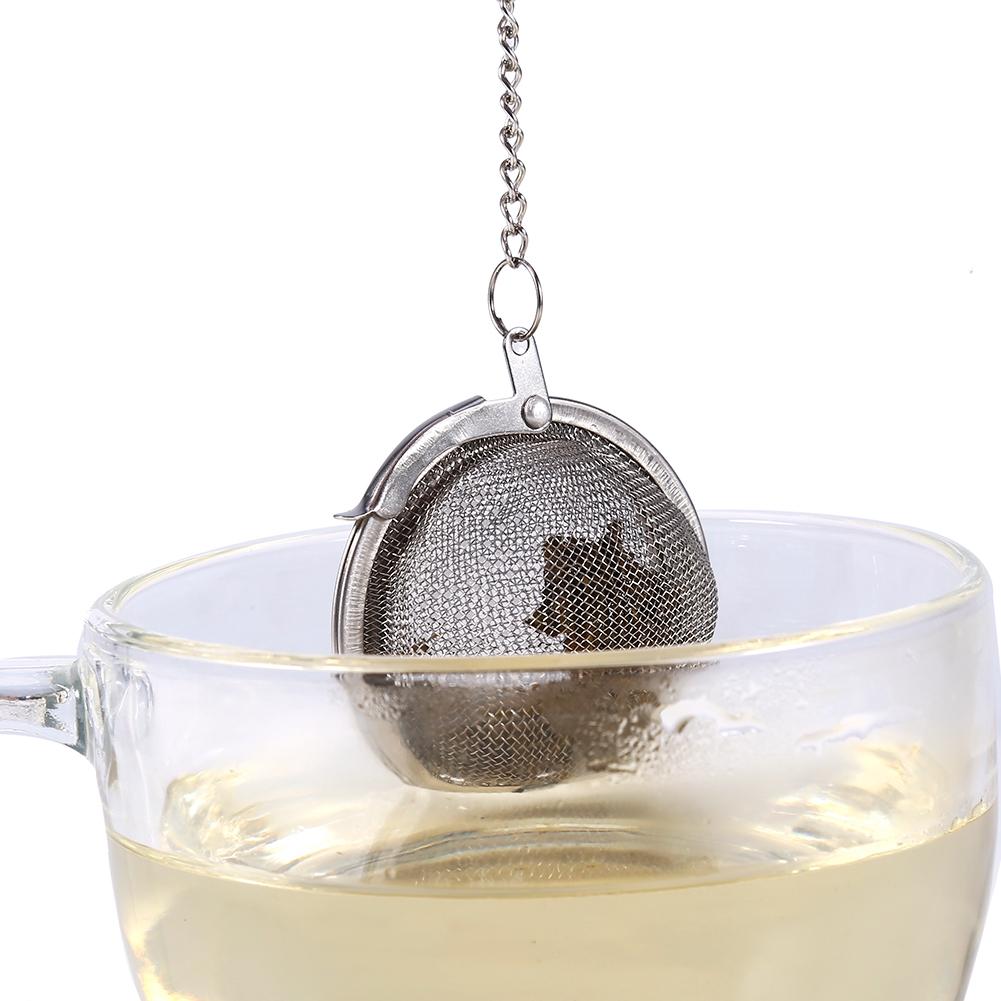Stainless Steel Loose Tea Infuser Leaf Strainer Filter Diffuser Herbal Spice Net    4.5cm