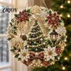 Acryl-Weihnachtsornamente Kunst-Hängeornament-Kit mit Kunstperlen, Leuchtende Feiertagsdekoration Langlebig für Baumfenster, DIY Festlicher Anhänger Heimparty