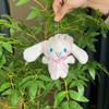 Blue Fun Plush Dog Keychain Cartoon Style Cute Accessory Perfect For Gifts