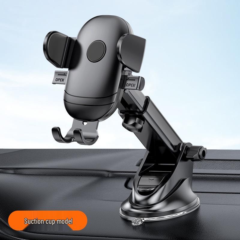 

Выдвижной держатель для телефона в автомобиль с присоской и противовибрационной поддержкой