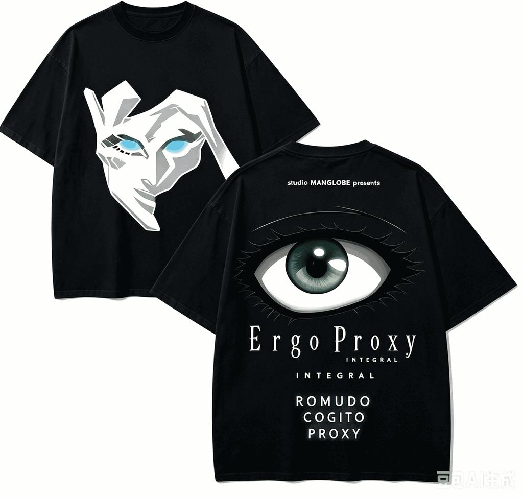 Ergo Proxy Anime Lover T-shirt Harajuku Cotton New Model High Street Retro Oversized Unisex hig