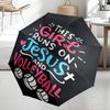 volleyball Theme Automatic Umbrella, Lightweight & Portable, 8 Rib, Perfect for Outdoor Travel, Birthdays, Christmas, Gifts.