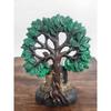 Tree Buddha Statue Showpiece Idol Home Decor Items for Living Room and Gifts Decorative Showpiece - 24 Cm  (Resin, Black, Green, Gold)