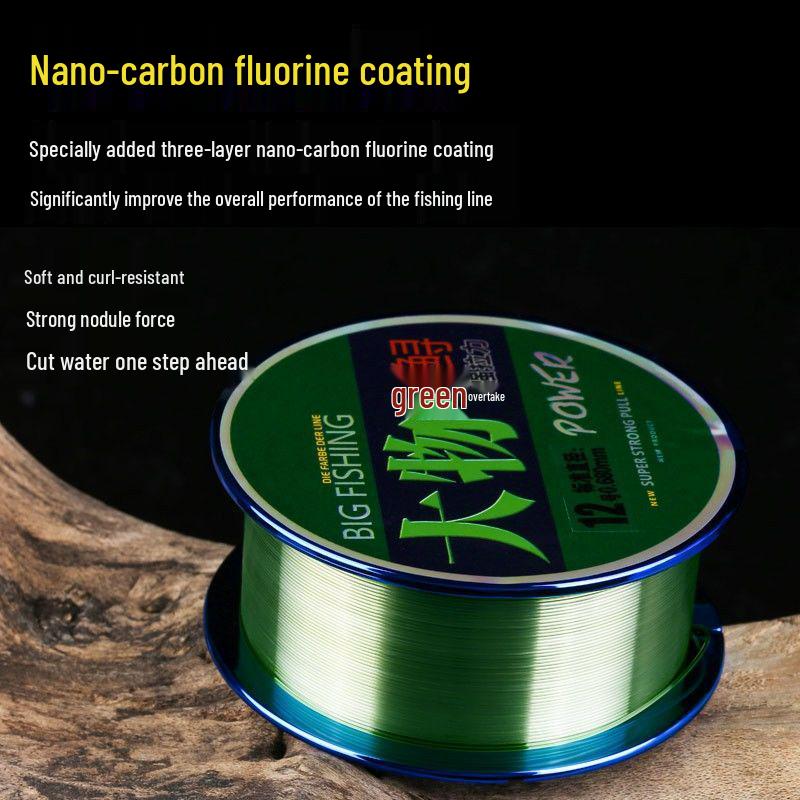 German Imported Big Catfish Strong Pull Fishing Line Set - Genuine Nylon for Main & Sub-line, Ideal for Grass Carp & Giant Fish