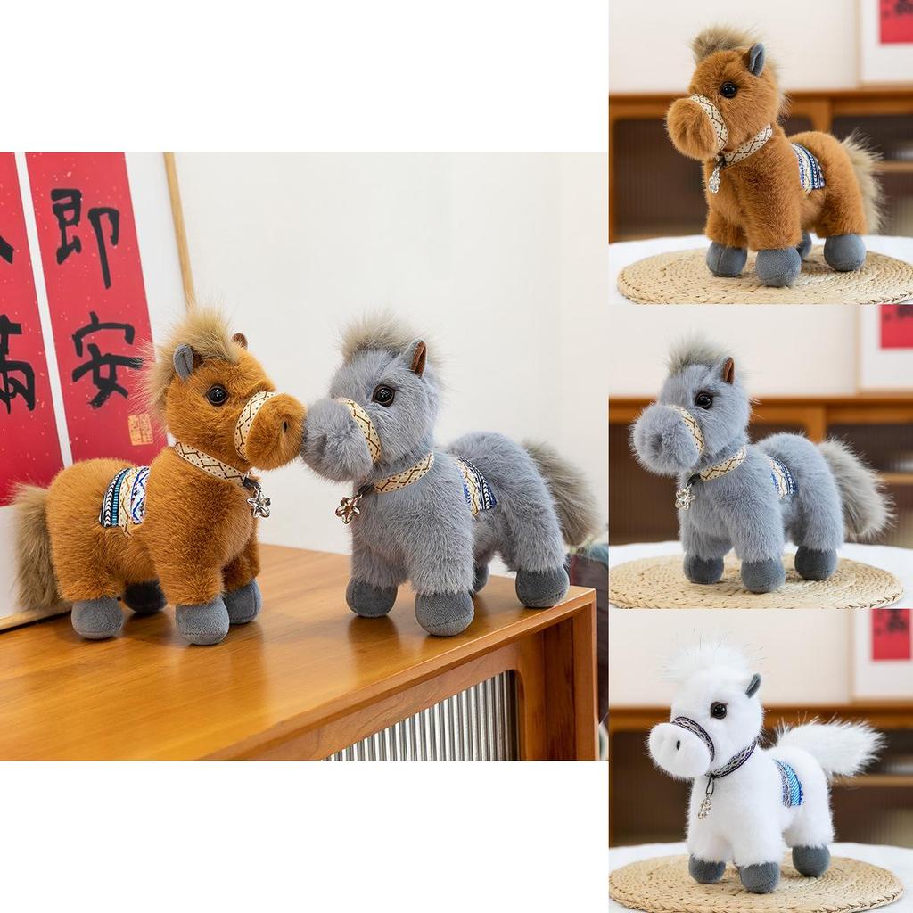 Plush Pony Toy With Pp Cotton Filling For Children Gift And Decor