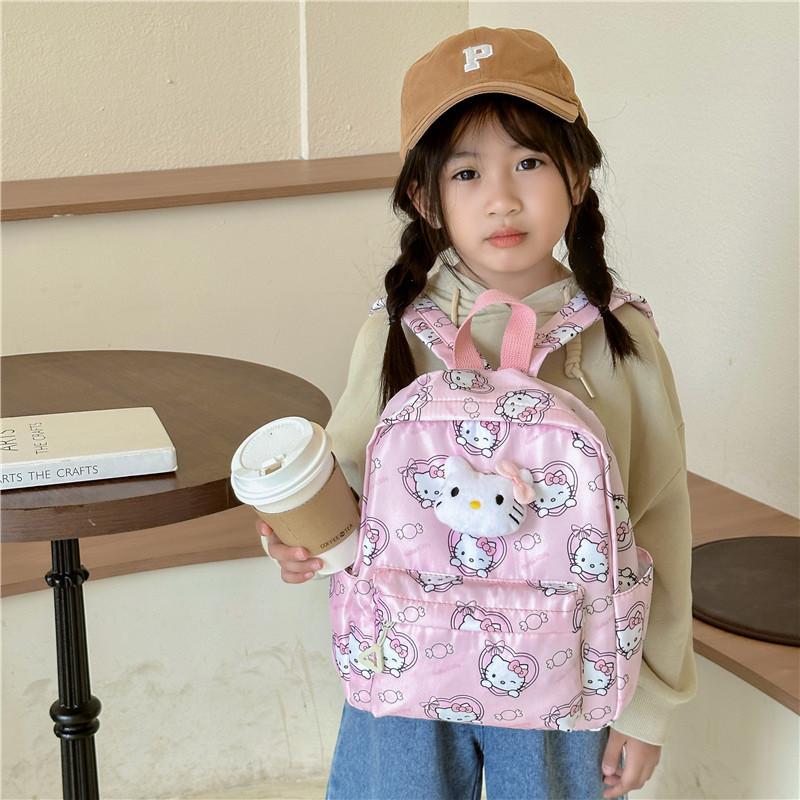 Cute Animal Print Toddler Backpack Lightweight Spacious Nylon Preschool Bookbag