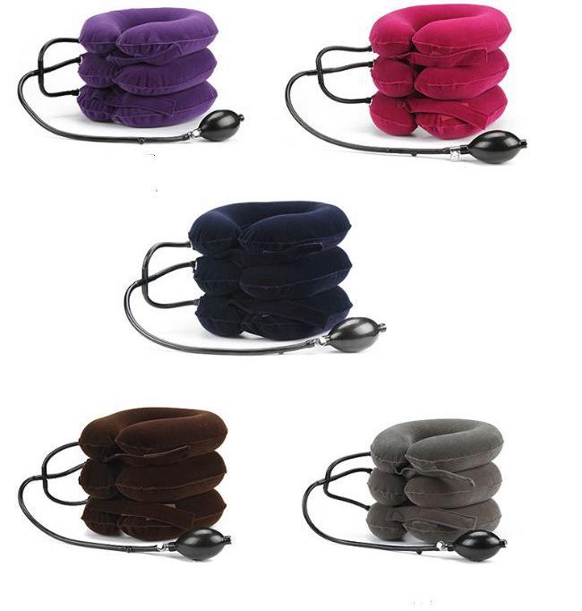 Thickened PVC Three-Tube Steel Ring Inflatable Cervical Traction Device