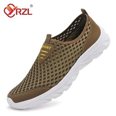YRZL Chaussures Décontractées d'Été pour Homme Baskets en Maille Creuse Homme Tendance Légères Chaussures de Sport pour Salle de Sport Homme Respirantes Baskets à Enfiler Homme