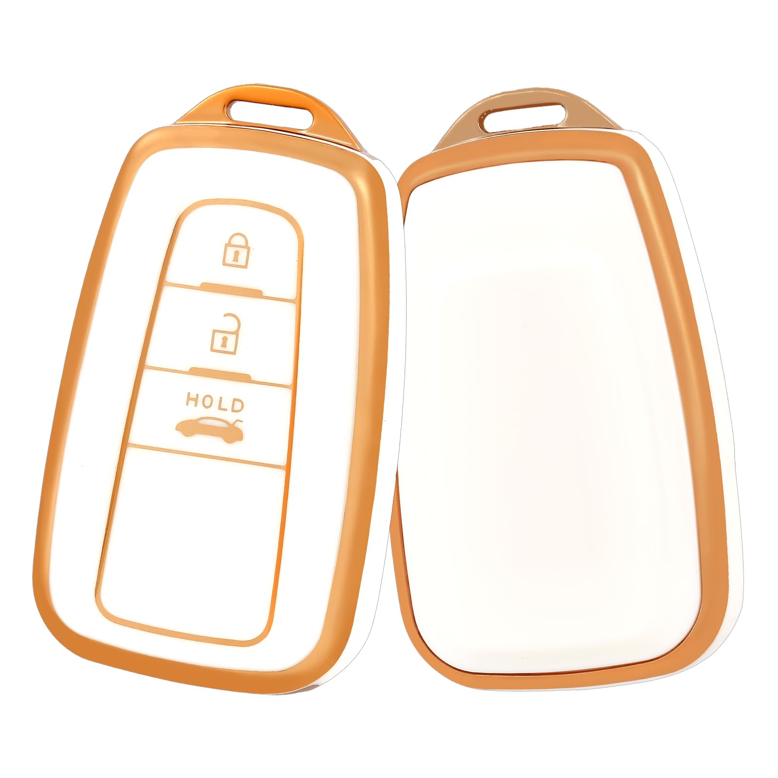 

В ПУТЬ Чехол для ключей, ТПУ Чехол для ключа автомобиля, Совместимая оболочка для ключа, Toyota Camry белый