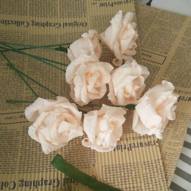 250x25cm 1 Roll DIY Flower Making Crepe Papers Wrapping Flowers Gifts Packing Material Handmade Diy Wrapping Paper Craft Decor