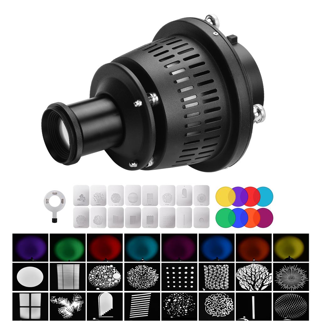 Bowens Mount Optical Snoot Conical Focalize Kondenzátor Art Speciální efekty Tvarovaný paprsek světla