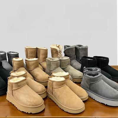 Fur Integrated Sangpo Snow Boots Platform Cotton Shoes Fluffy Shoes Women's Winter 2025 New Piled Thickened Cotton Short Boots