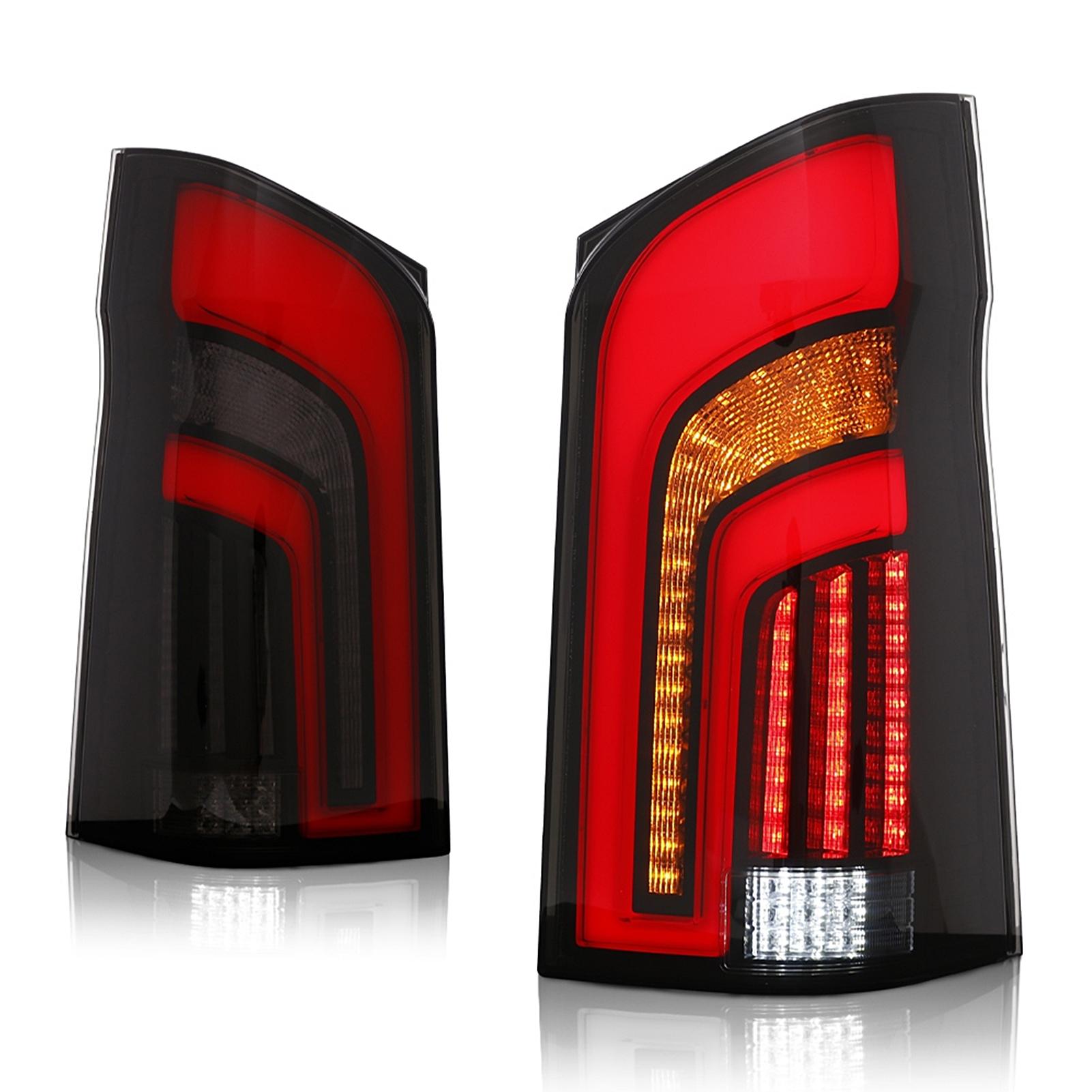 

Полностью светодиодные динамические задние фонари с дымчатыми линзами подходят для Benz V Class Vito W447 20152020