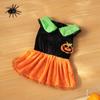 Pumpkin Pattern Halloween Dog Costume Creative Pet Cosplay Costume Dog Pumpkin Dress  Cosplay Party