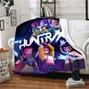 1pc Blanket Kpop Hunter5 Print Design, Lightweight Blanket for Sofa, Bed- Soft &Warm, Gift for All Seasons like Christmas, Halloween