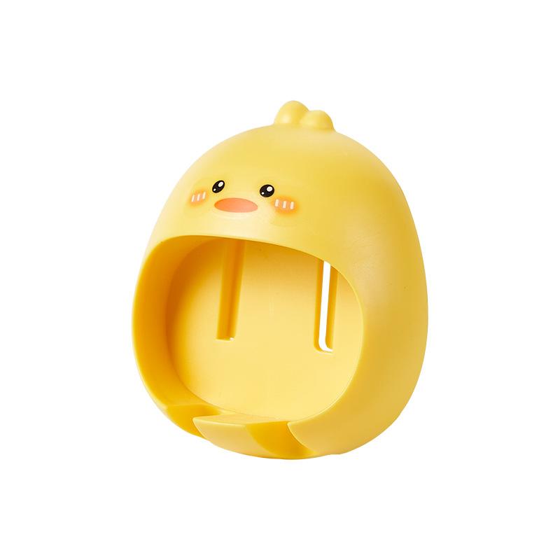 

Мультяшный держатель для зубных щеток, настенный, без перфорации, стойка для зубных щеток, аксессуары для ванной комнаты