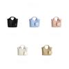 Retro fashion hand-woven bag large capacity commuting temperament portable tote bag high sense sheepskin mother bag women