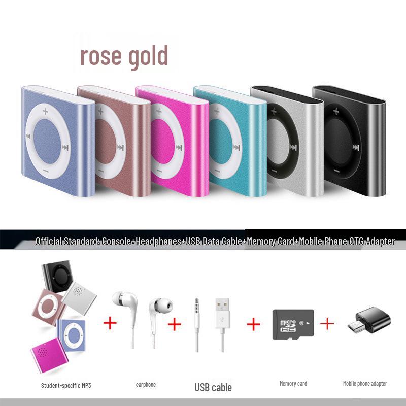 Portable Mini MP3 Player: Music & English Listening Device for School, Sports, and More