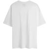 Calvin Klein Embroidered Logo Cotton Oversized T-Shirt With Drop Shoulders Unisex Tops White 40HM229-YAA