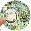 10/60Pcs Green Indie Pop Sticker Ins Style Indie Pop Sticker Graffiti Stickers for DIY Luggage Laptop Skateboard Motorcycle Bicycle Stickers