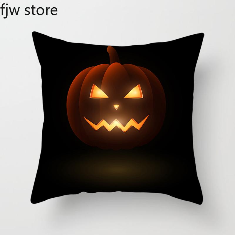 Halloween Pumpkin Ghost Face Personality Decoration Pillowcase Party  Holiday Gift Sofa Cushion Cover Room Home Decor