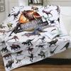 Park Dinosaur Jurassic Blanket Flannel Winter Bed Sofa Blanket Room Decoration
