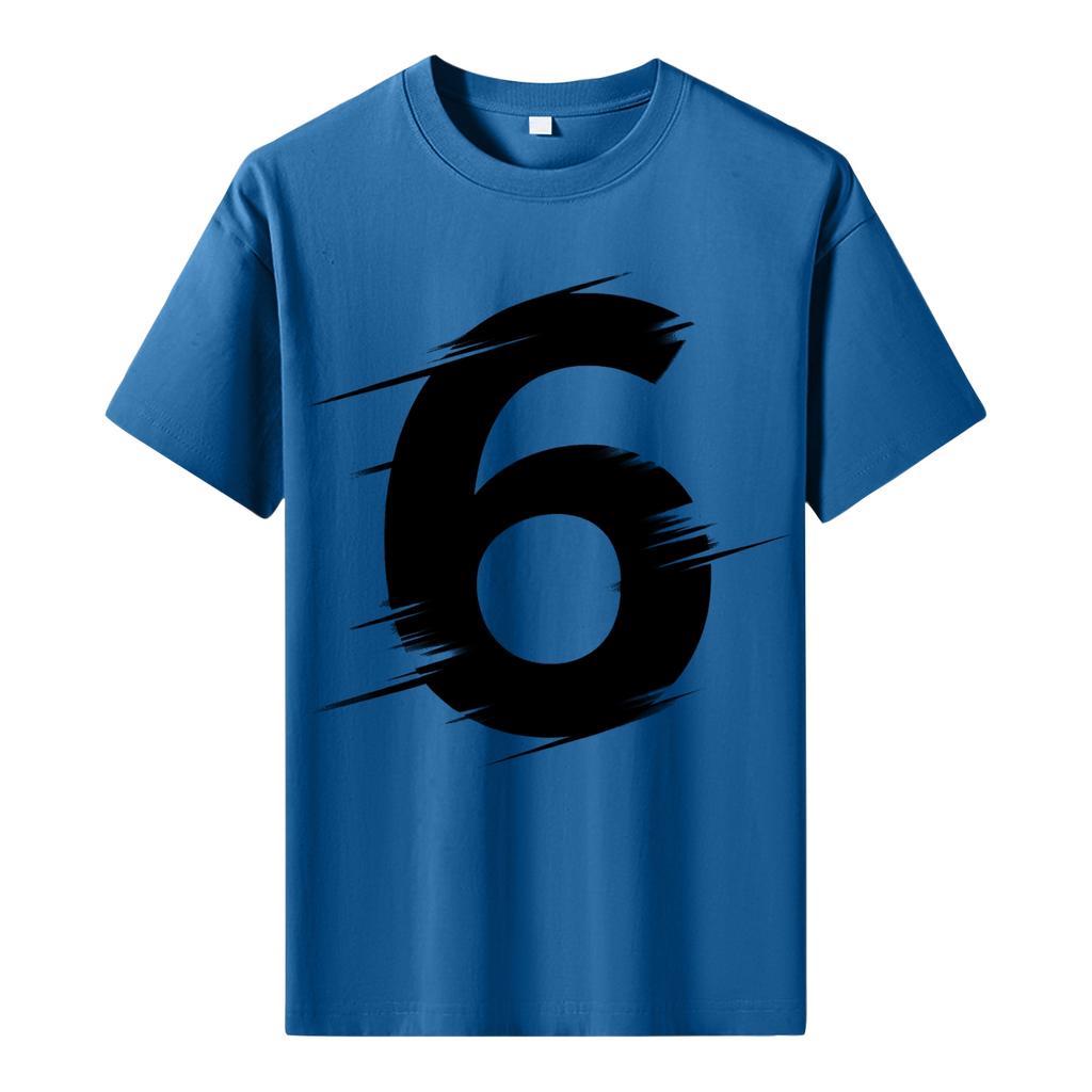 Men's Printed Short Sleeve T-Shirt Men's Loose Casual Short Sleeve Top