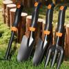 5pcs Garden Hand Tool Set Wide Shovel Hand Cultivator Rake, Double-Side Tiller Plant Tools For Digging Transplanting Weeding