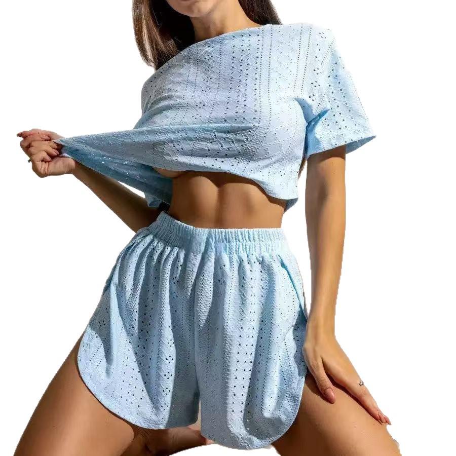 2025 Spring & Summer Women's Breathable Pajama Set - European, American & Russian Style