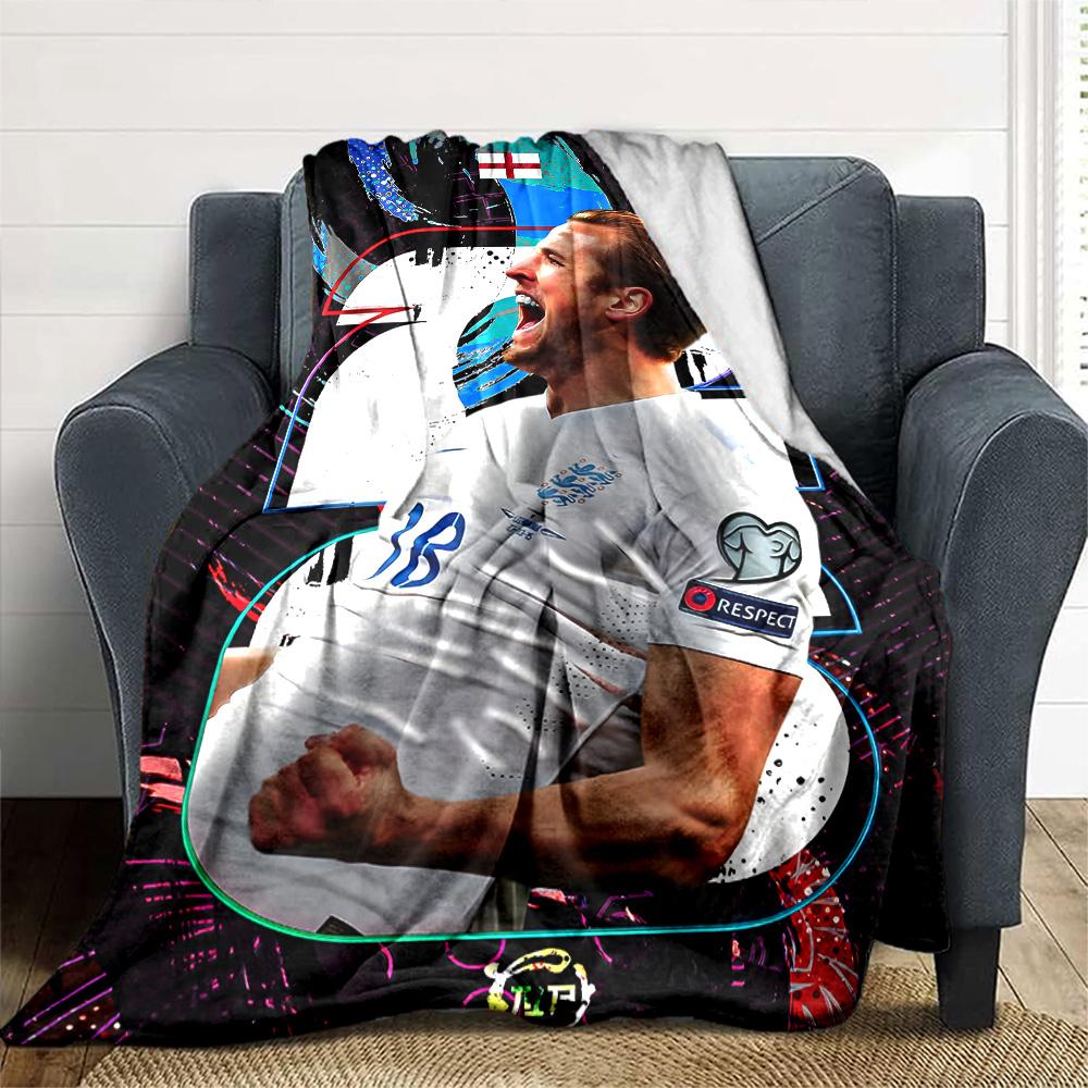 1pc Harry Kane1 Blanket, Gift, for Men and Women, Soft Blanket, Good for Sofa Bed Couch Travel, Lightweight Flannel Blanket