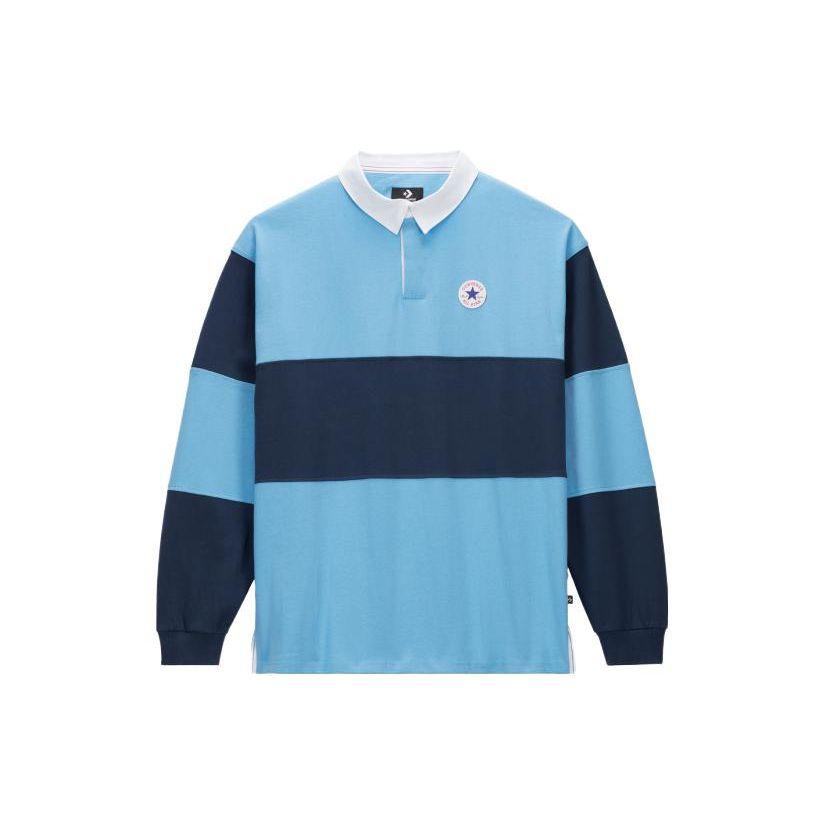 

Толстовка Converse с контрастным воротником, мужские топы, синяя 10025229-A03