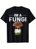 Unisex Baumwoll-T-Shirt | „Ich bin ein Pilz“ Humorvolle Pilz-Grafik | 100% Baumwolle |