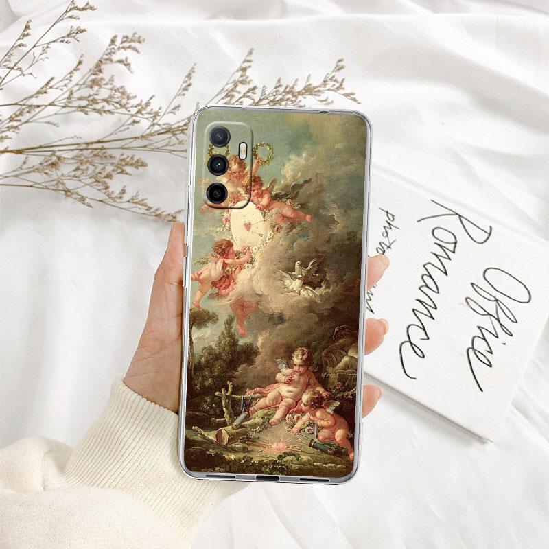 IK31 Fresco Adam Sculpture Angel Case for LG K22 K30 K40 K40S K41 K42 K50 K50S K51 K51S K52 K61 K62 K71 K92 Q60 Q61 V40 V50 V60