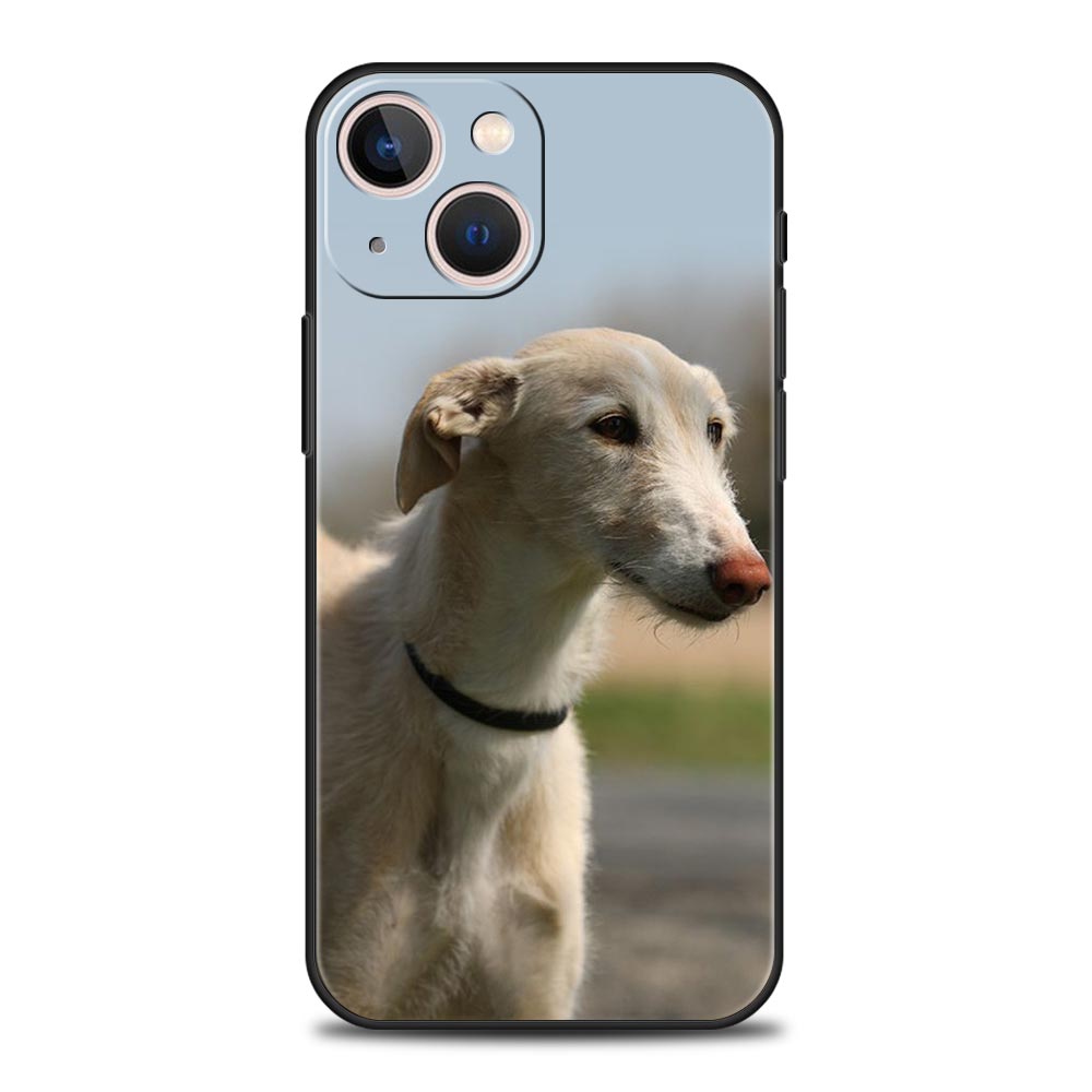 Galgo Greyhound Dog Phone Case For iPhone 17 16 15 Pro Max 11 12 13 14 7 8 Plus SE 2020 X XR XS Cover Soft Black