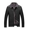 Chaqueta de Cuero Sintético Premium para Hombre Estilo Motero Abrigo de Piel para Motocicleta Corte Ajustado Ropa de Abrigo