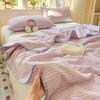 Sleeping grid wrinkled yarn double-layer yarn summer cool quilt